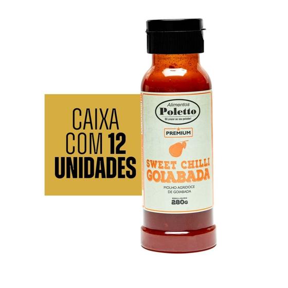 Imagem de 12 UNID - Molho Sweet Chilli Goiabada Poletto Gourmet Agridoce 280g