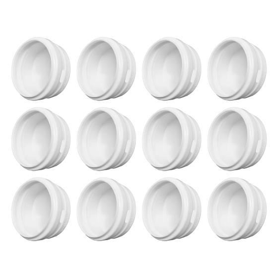 Imagem de 12 unidades Cap Tampão Pvc Branco Para Esgoto DN150 (150mm)