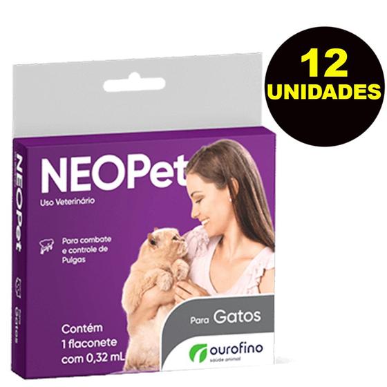 Imagem de 12 x Neopet Gatos 0,32ml - Ourofino Pet
