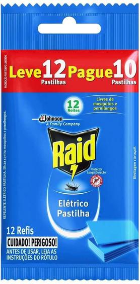 Imagem de 120 Refil Raid Pastilha Elétrico Proteção Contra Pernilongo