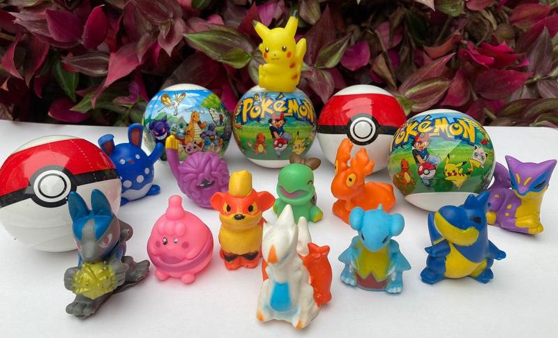 Imagem de 12Un Pokémon Miniaturas na Pokebola Brinquedo Crianças - Nova Coleção