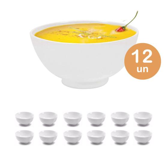 12un tigela cumbuca melamina branca redonda 350ml caldo açaí Menor preço em 12un tigela cumbuca melamina branca redonda 350ml caldo açaí