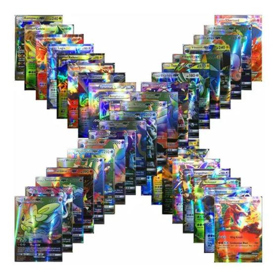 Imagem de 130 Cartas Pokemon Card Game  GX EX e Ultra Raras Lindas e Brilhantes