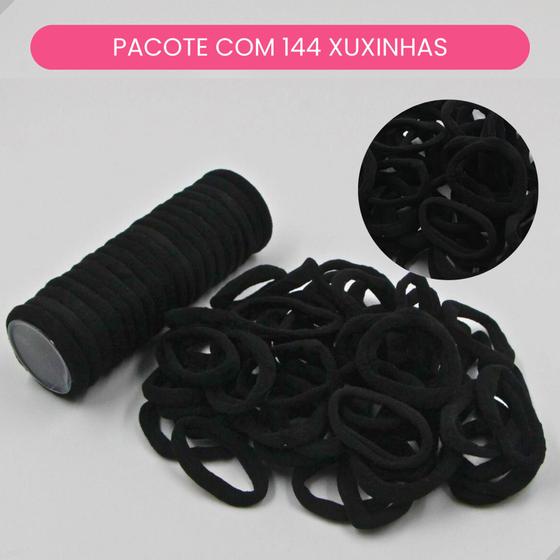 Imagem de 144 Elastico Rabico Prender Cabelo Xuxinhas Liga Cabelo Xuxa