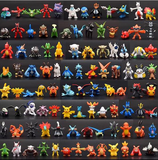 Imagem de 144 Miniaturas Pokemon De Alta Qualidade, Importado