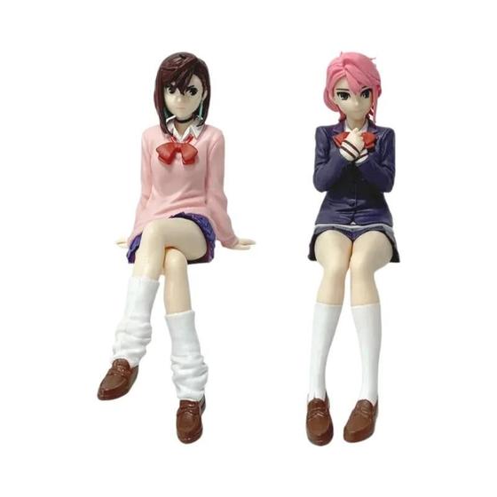 thumbnail interactive-video image 1 of Anime Figures 2-Pack - Shiratori & Ayase Momo 15cm Sitting Model PVC Statues For Collection 1 of 11