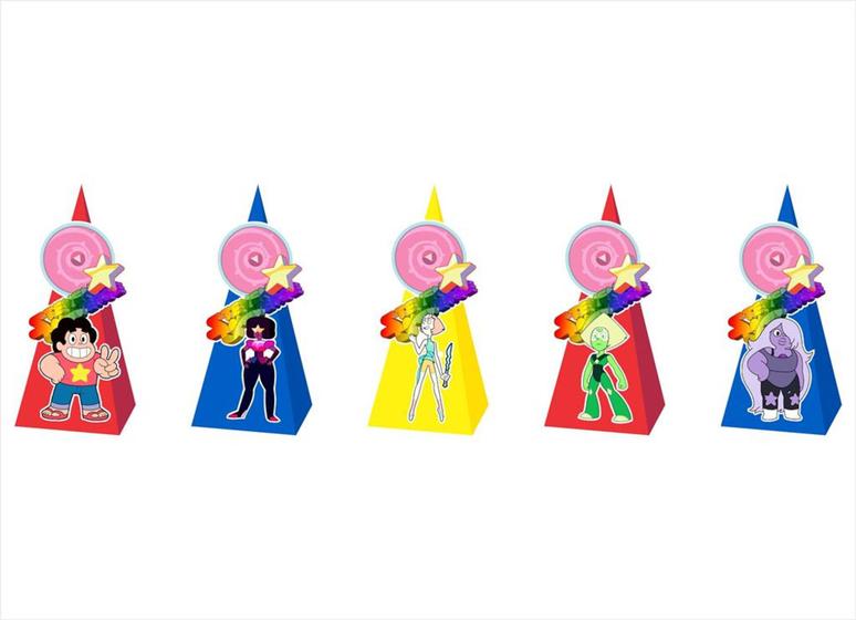 Imagem de 15 Caixinhas CONE para doces Steven universo