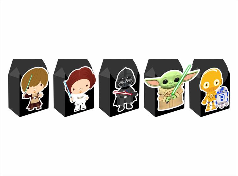 Imagem de 15 Caixinhas MILK para doces Star Wars Baby