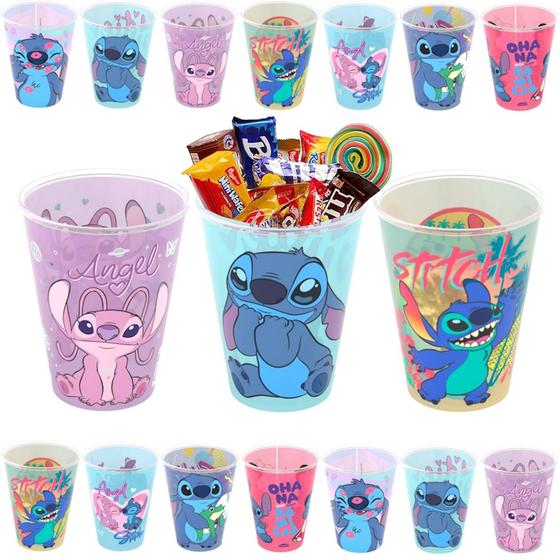 Imagem de 15 Copos Lilo Stitch para Doces Festa Aniversário Lembrança p/ Sacolinha Surpresa