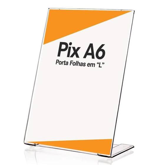 Display Informativo 15 Display L Expositor 10X15 Acrílico Cardápio Pix Qr Code - LRP ...