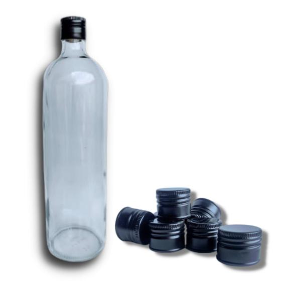 Imagem de 15 Garrafas de Vidro Gin Vodka Eternity 950ml C/Tampa+Lacre