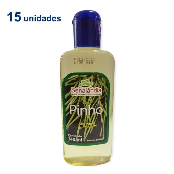 Imagem de 15 Limpador Aromatizador Óleo de Pinho Essência Pura Forte Concentrada 140ml Desinfetante - Envio Já