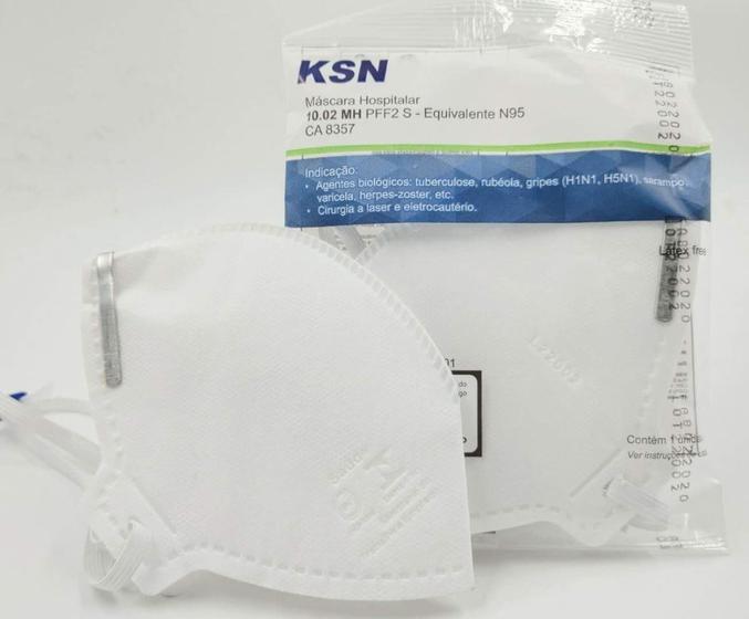 Imagem de 15 Máscaras Hospitalar N95 Pff2 - Registro Anvisa Selo Inmetro Máscara Proteção