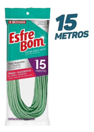 15 Metros Corda Varal Plástico Mais Resistente Ao Sol é boa?