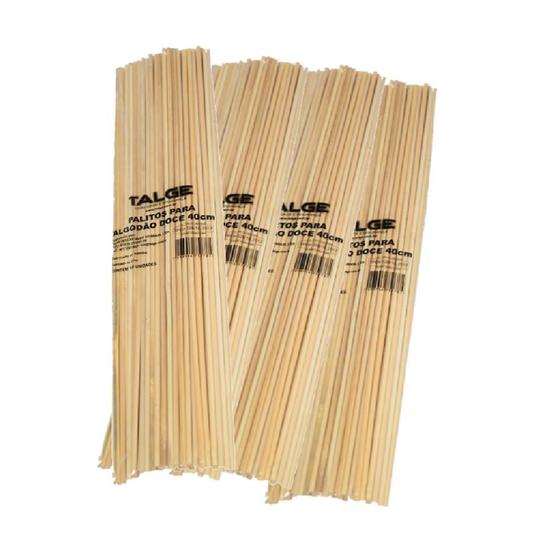 Imagem de 1500 Palito de Bambu Para Algodão Doce Talge de Bambu 40cm