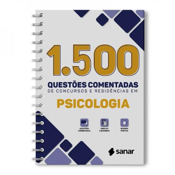 Imagem de 1500 Questões Comentadas de Concursos e Residências em Psicologia, 1ª Edição 2023