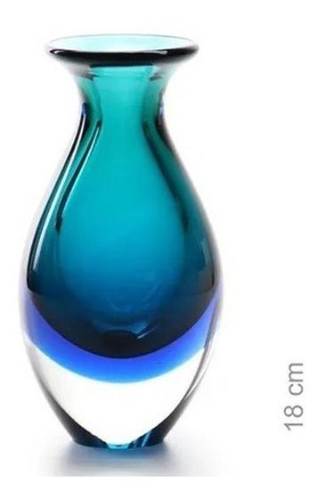 Imagem de 15571 - Vaso MINI 2 Bicolor Nº2 - E - (Verde com Água Marinha e Cristal)