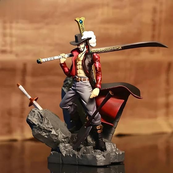 Imagem de 15cm Uma Peça Olho De Águia Dracule Mihawk Anime Figura De Ação Pvc Modelo Brinquedo Ornamento Fã