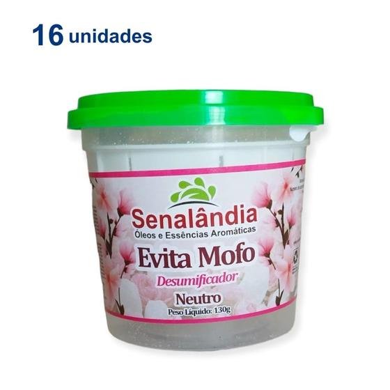 Imagem de 16 Antimofo Secar Ambiente Grande Desumidificador Potente Evita Mofo Lavanda Neutro 130g - Envio Já