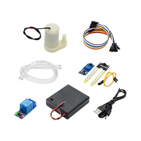 Imagem de 16 PCS Módulo De Irrigação Automática Kit DIY Relé Sensor De Umidade Do Solo Para Arduino Com