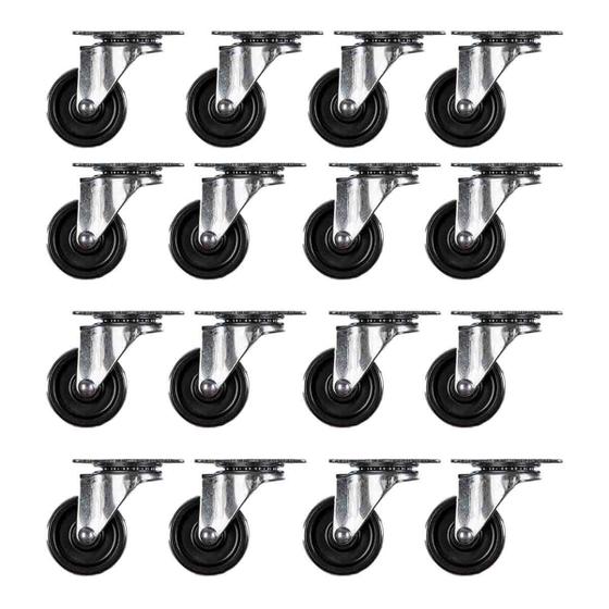 16 Rodizio Móveis Giratório Rodas Preta Vaso Planta 30mm Menor preço em 16 Rodizio Móveis Giratório Rodas Preta Vaso Planta 30mm