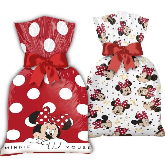 Imagem de 16 Sacolas Saquinho Surpresa Decoração Festa Minnie Mouse