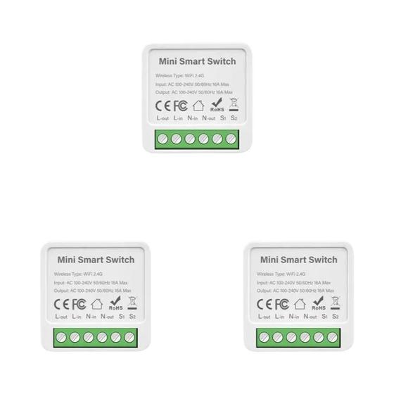 Imagem de 16a Zigbee Tuya Inteligente Wifi Módulo De Interruptor De Luz Controle Bidirecional Diy Mini