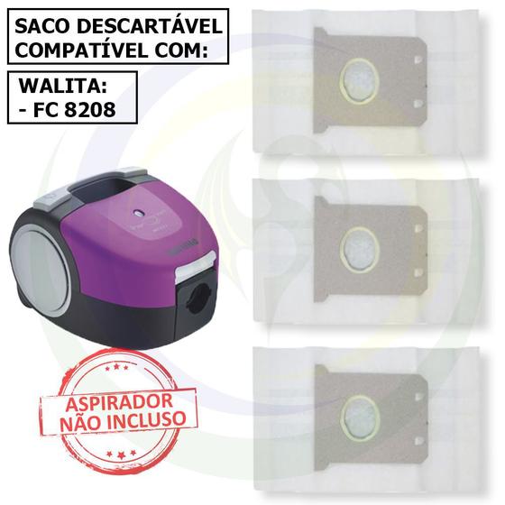 PakTrade 5 Sacchetti Per Aspirapolvere Philips FC8208 + 1 Filtro – Sacchi In Microfibra Compatibili - 2
