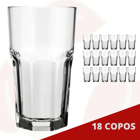 Imagem de 18 UNI Copo Bristol 340ML Nadir Café Água Suco Long Drink