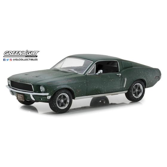 GREENLIGHT 1/64 1968 Ford Mustang GT Green 2017 Steve McQueen Bullitt