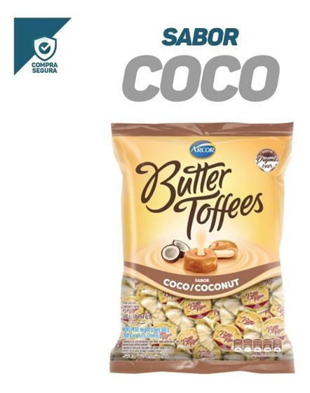 Imagem de 1kg 2 Pcts - Bala Butter Toffees Pacote - Escolha O Sabor