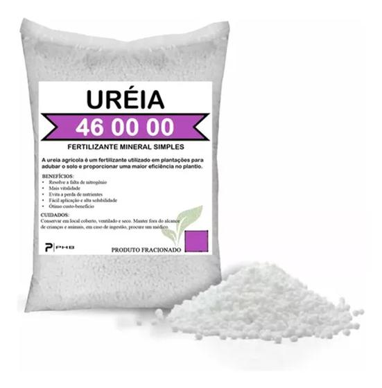 Imagem de 1kg  Adubo Fertilizante Mineral Ureia Agrícola  Granulado