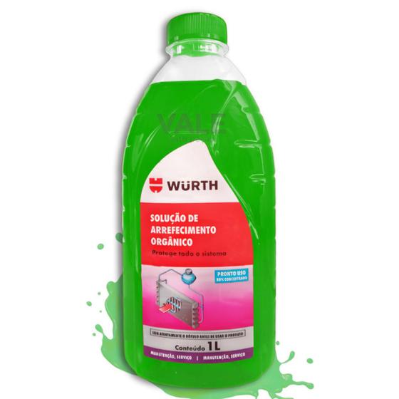 1L Aditivo 50% Concentrado Solução Radiador Verde Wurth Arrefecimento Fluido Pronto Uso Menor preço em 1L Aditivo 50% Concentrado Solução Radiador Verde Wurth Arrefecimento Fluido Pronto Uso