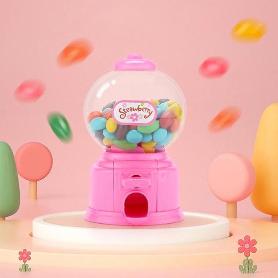 Imagem de 1pc-bonito presente caixa de doces mini twizzle máquina doces brinquedo frasco de armazenamento