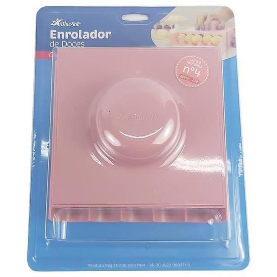 Imagem de 1Pç Enrolador Doces Rosa 20G, Boleador Docinhos, Placa