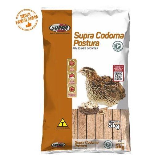 Imagem de 1SC Supra Codorna Postura SC 5KG com 21% proteína - Raçao para Codorna Botar.