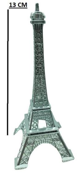Imagem de 1Torre Eiffel  tamanho a maior com 18 cm de altura  cinza prata - miniatura PARIS