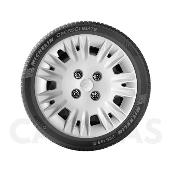 Imagem de 1X Calota New Fiesta Hatch Sedan Aro 15 Com Emblema 123Cp