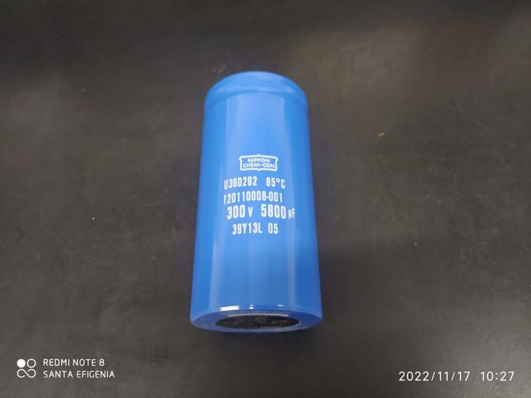 Imagem de 1x Capacitor Eletrolitico 5800uf/300v Giga 85º 65x130mm