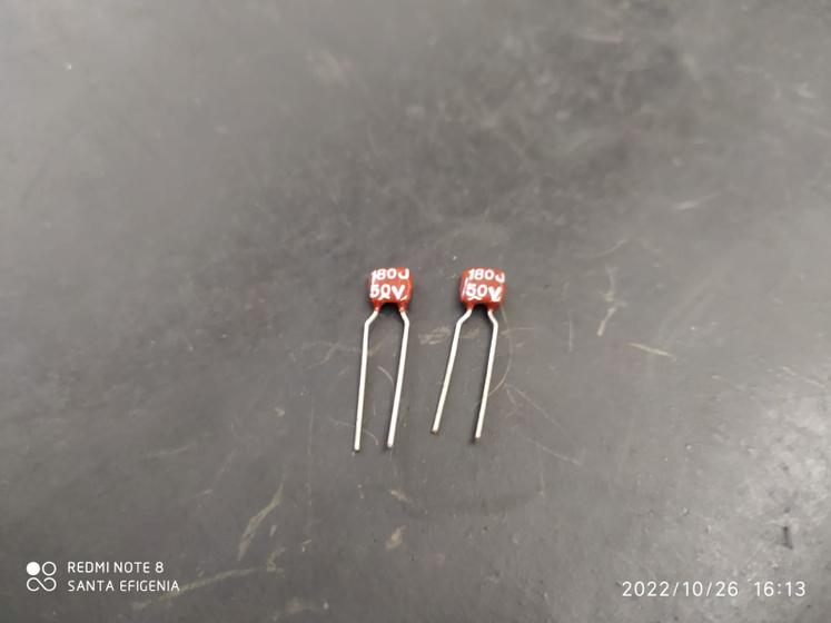 Imagem de 1x Capacitor Mica Prata 180pf/50v 5% Cm00 Icl