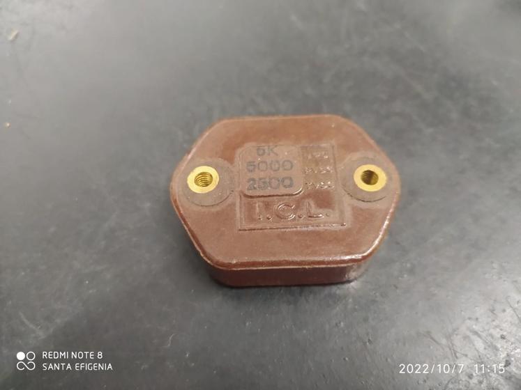 Imagem de 1x Capacitor Mica Prata 5nf/2,5kv-5kv = 5k/2,5kv-5kv 10% Icl