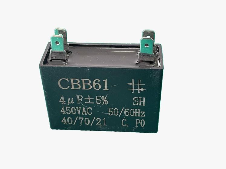 Imagem de 1x Capacitor Partida 4uf/450v Faston 42x18x39mm Cbb61