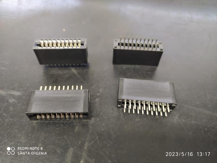Imagem de 1x Conector Card Edge Js-1000b-20 2x10 Vias 2,54mm
