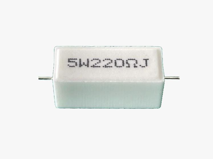 Imagem de 1x Resistor de Porcelana 220r 5w 5%