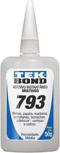 Imagem de 1xpç Cianocrilato Tekbond 793 - Média Viscosidade - 50g