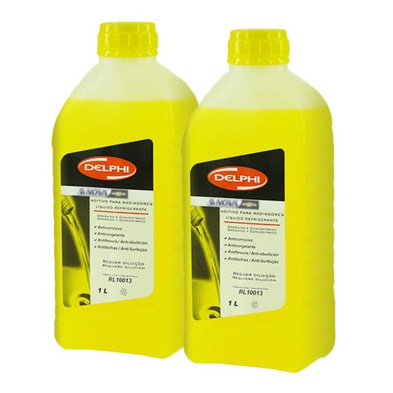 Imagem de 2 Aditivos De Radiador Concentrado Ecologico Amarelo Logan clio kangoo megane r19 r21 symbol