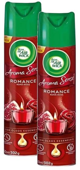 Imagem de 2 Air Wick Bom Ar Adorizador Aroma Romance Romã + Rosa 360Ml