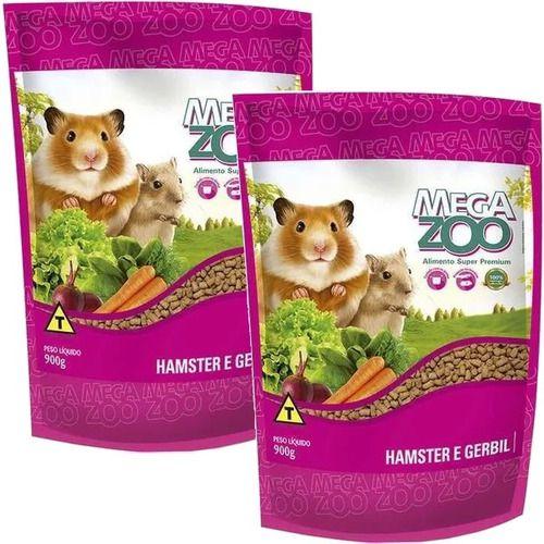 Imagem de 2 Alimento Extrusado Para Hamster E Gerbil 900g - Megazoo