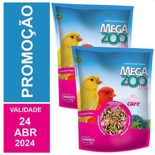 Imagem de 2 Alimento Mix Super Premium Para Canários 350g - Megazoo