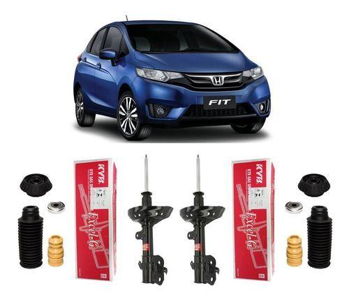 Imagem de 2 Amortecedor C/ Kit Dianteiro Honda Fit 2016 2018 2019 2020